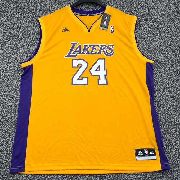 Los Angeles LA Lakers Bryant #24 Jersey Shirt Men XXL Adidas Sleeveless New 2XL